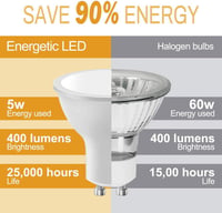 STANBOW GU10 LED izzó, meleg fehér, 5W, 400lm, 6 darabos csomag 2
