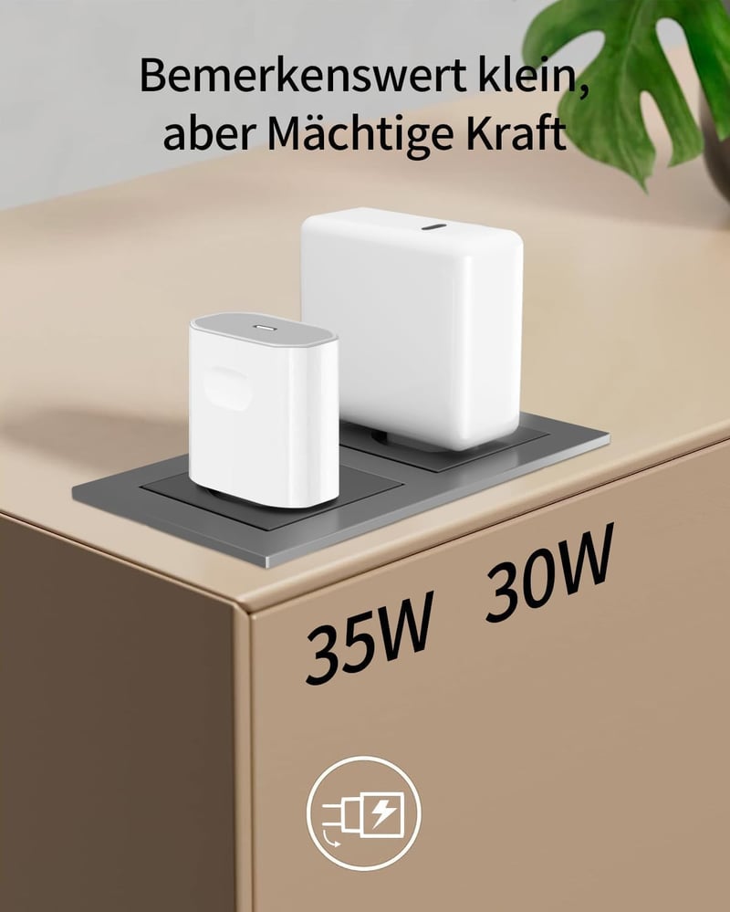 Sunrson 35W USB-C Gyorstöltő iPhone 16/15/14/13/12/11 Készülékekhez - Kompakt Fali Adapter, 3x Gyorsabb Töltés, Túlmelegedés Elleni Védelem