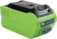 Exmate Li-Ion 40V 5.0Ah Akkumulátor GreenWorks G-MAX Szerszámokhoz - Kompatibilis 29472 29282 2601102 24252 29462 29302 29662 Modellekkel 1