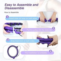 bubbacare Smart Hoop Fitnesz Karika Fogyáshoz - 27 Állítható Elemmel, Digitális Kijelzővel, Masszázsfunkcióval, Felnőtteknek, 65-160 cm Deré 5