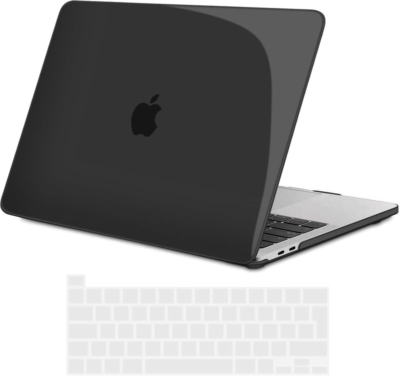 MacBook Pro 16" (2019-2020) TECOOL Ultravékony Védőtok + Billentyűzetvédő, Kristályfekete