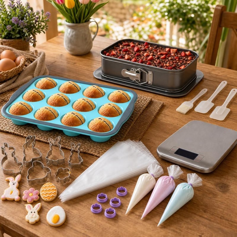 Sütivarázs csomag: 12-es muffinforma + tortaforma + 3 kaparó + 100 habzsák + 8 kiszúró + 5 kg mérleg