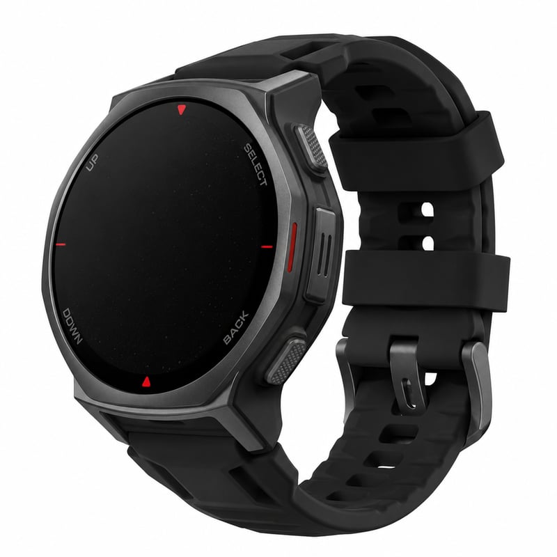 Amazfit T-Rex 3 Pro Outdoor Okosóra 44 mm Zafír AMOLED Kijelző — hibás, alkatrésznek: működésképtelen, javításra (állapot: lásd a 2. képet)