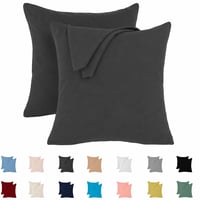 Bavlnená obliečka na vankúš Livessa Jersey 65x65 cm, 2 ks, 100% bavlna, so zipsom, priedušný materiál, Oeko-Tex — použité (stav: pozri 2. obrázok) 2