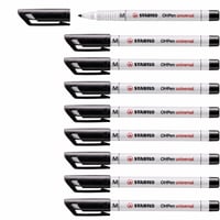 STABILO OHPen Universal marker za folije - Topiv u vodi, srednji vrh, crni - set od 9 komada 2