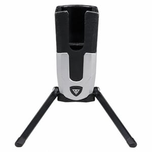 Topeak FlashStand Fat MTB kerékpár állvány, ezüst/fekete, 9,6 x 3 x 15,7 cm, TW007 modell, összecsukható, használt