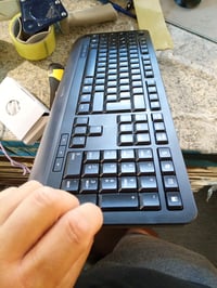 CHERRY GENTIX Desktop bezdrôtová súprava klávesnice a myši, čierna, nemecká lokalizácia – chýba podpierka klávesnice (stav: pozri 2. obrázok) 3