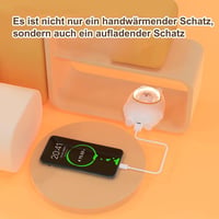 Újratölthető 3in1 Kézmelegítő PowerBank Éjjeli Lámpával 10000mAh 6