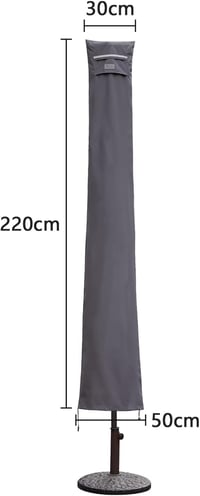 Sekey vízálló napernyő védőhuzat 400cm/240x330cm, szellőzőnyílásokkal 5
