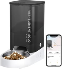 PETKIT Automata Adagoló Kutyáknak és Macskáknak - 3L Kapacitás, 1-10 Adag/Nap, Rozsdamentes Acél Tál, Fresh Lock Technológia, 15 Napos Eteté - black 1