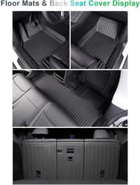 GAFAT Tesla Model Y Juniper 2025-2026 TPE Szőnyegszett - 9 részes, Időjárásálló, 3D Lézerszkennelt Autószőnyeg és Csomagtartó Szőnyeg, Csúsz 6