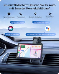 Krunia 7" Vezeték Nélküli Autós Kijelző 60FPS - Apple CarPlay & Android Auto Támogatás, Álló/Fekvő Mód, Hangvezérlés, GPS Navigáció, Tolatók 4