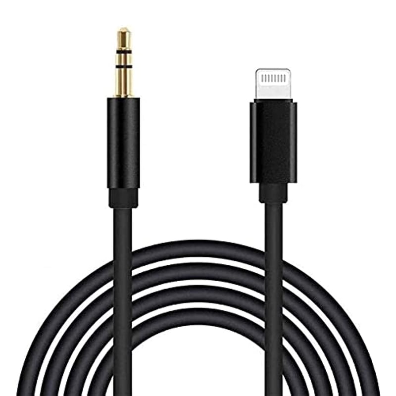 esbeecables MFi Tanúsított Lightning - 3.5 mm AUX Kábel iPhone 14/13/12/11/XS/XR/X/8/7/6 Készülékekhez - Autó, Otthoni Hifi Rendszer Csatlak