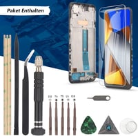 RongZy Xiaomi Poco M4 Pro 4G LCD Kijelző Csere - Érintőképernyős Digitalizáló Kerettel, Szerszámokkal, Fekete - Telefon Javító Készlet 7
