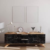 Hode Fekete Márványmintás Vízálló Öntapadós Tapéta 40x300cm 5