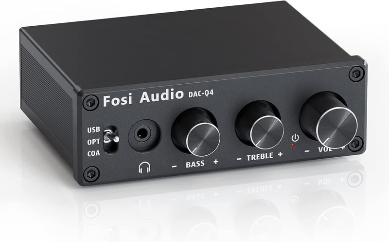 Fosi Audio Q4 192 kHz USB DAC fejhallgató erősítő PS5/PC/MAC-hez