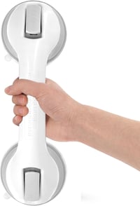 Nethinking Tapadókorongos Kapaszkodó 30 cm - Fürdőszobai Biztonsági Fogantyú Időseknek és Gyerekeknek - Hordozható Csúszásgátló Korlát ABS A 1