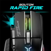 SPIRIT OF GAMER Ultimate 600 RGB vezeték nélküli gamer billentyűzet és egér szett - félmechanikus, 120 órás üzemidő, PC/PS4/PS5/Xbox kompati 7