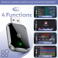 AIZEO Vezeték Nélküli CarPlay Adapter - Gyors Átállás Vezetékes CarPlayről Vezeték Nélkülire, Plug and Play, iPhone iOS 10+ Kompatibilis

AI 13