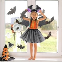 Gyerek Ördög és Denevér Jelmez Szett Koronával - Halloween Farsangi Jelmezes Buli Kellék 7