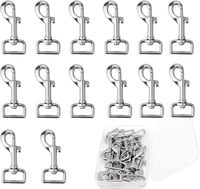 14db 65mm-es ezüst forgó karabiner kutyapórázhoz, hegymászáshoz 1