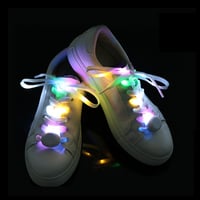 DoGeek LED-es színes cipőfűző, 110 cm, tánc, buli, görkorcsolya és futás 3