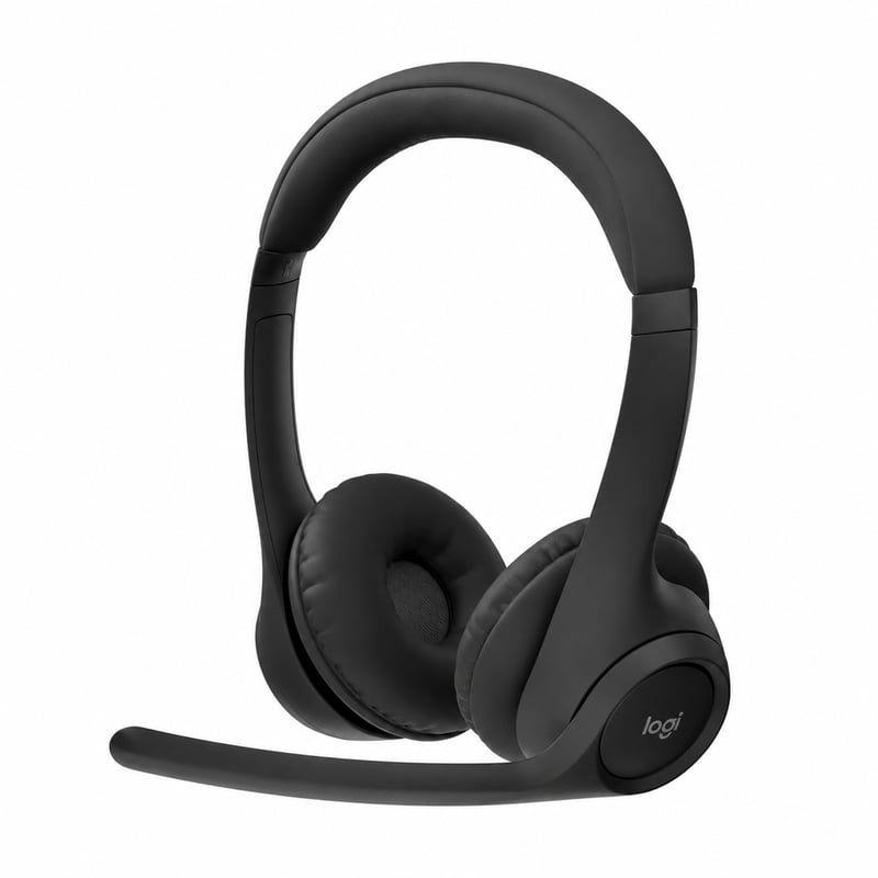 Logitech Zone 300 Wireless Bluetooth Headset Mikrofonnal és Zajszűréssel, Fekete – Töltő nélkül, Újszerű állapot (állapot: lásd a 2. képet)