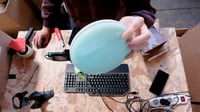 Megcdtr rotirajuća kutija za grickalice, 5 odjeljaka, posuda za pohranu s ručkom za nošenje – 18 cm, zelena 8