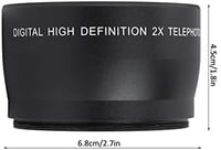 VBESTLIFE 58mm-es 2X univerzális teleobjektív kamerákhoz 6