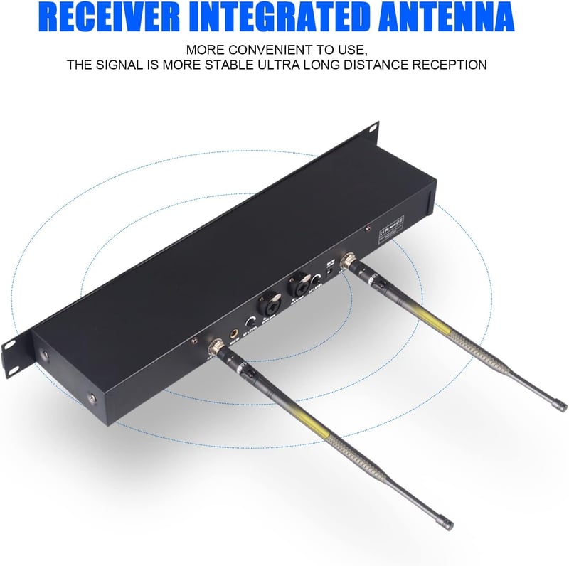 D Debra Audio PRO ER-202 UHF Dupla Csatornás Vezeték Nélküli Fülmonitor Rendszer Adóval és Vevővel Színpadi, Stúdió és Zenész Használatra