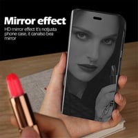 iPhone 13/14 Ütésálló Fekete Szilikon Tok Tükrös Üvegfóliával és Kitámasztóval 2