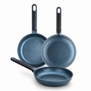 Set tava od lijevanog aluminija BRA Daily Pro, 3 komada (20-24-28 cm), neprianjajuće — Prisutne su manje ogrebotine (stanje: vidi 2. sliku)