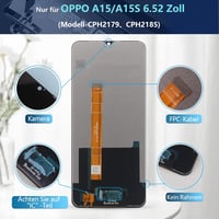 RongZy Oppo A15/A15s LCD Kijelző és Érintőképernyő Csere Szett 6,52 Hüvelykes Fekete Szerelő Eszközökkel CPH2185 CPH2179 Modellekhez 3
