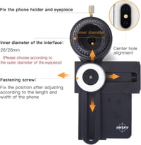 SWIFT Okostelefon-Mikroszkóp Adapter 28mm-es Szemlencsékhez 5