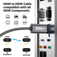 LG 8K HDMI 2.1 hosszabbító kábel, 1m, szürke, 60Hz 6