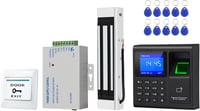 ReaIOKbii 125KHz RFID Beléptető Rendszer - 180kg Mágneszárral, Kódzárral, 10db Kulcstartóval, Tápegységgel - Falra szerelhető Ajtóvezérlő Ké 1