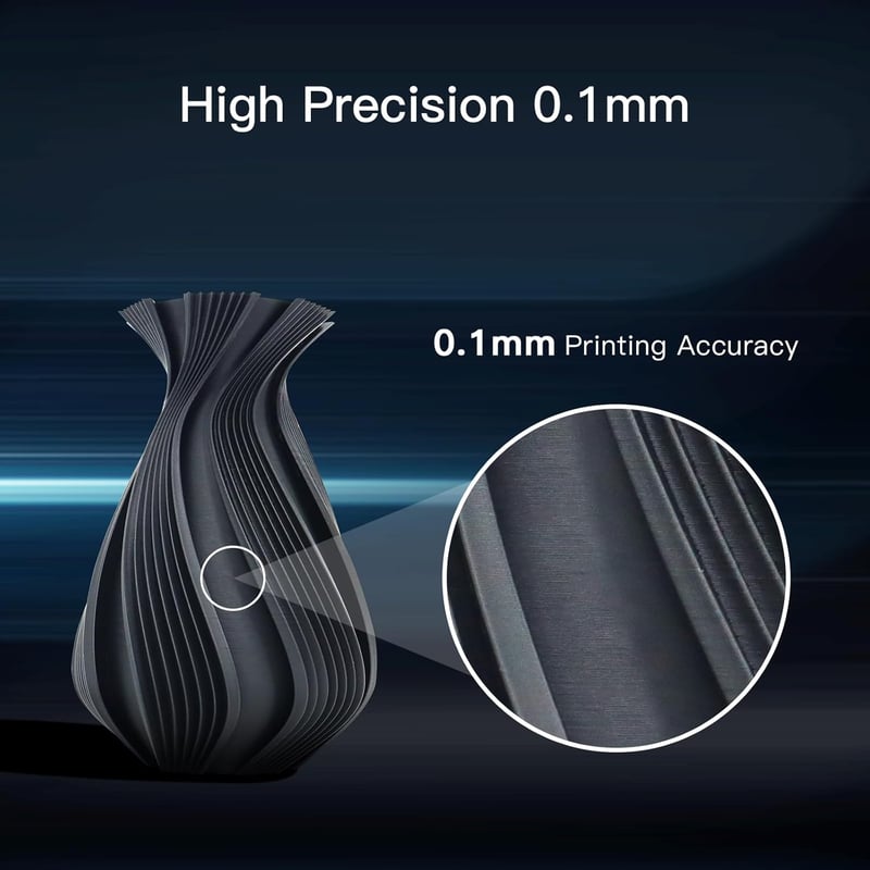 X-PLUS3 Ipari Minőségű 3D Nyomtató, 600mm/s Sebesség, 20000mm/s² Gyorsulás, 65°C Fűtött Kamra, CoreXY&Klipper, 280x280x270mm Nyomtatási Térf