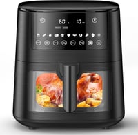 Cookwise 7,2L Forrólevegős Sütő Betekintő Ablakkal - 13 az 1-ben XXL Airfryer Előmelegítés, Melegen Tartás és Kiolvasztás Funkcióval, Olajme 1