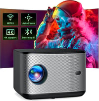YOTON Y8 4K Projektor 22000 Lumen - WiFi Bluetooth Kétirányú, Automatikus Trapézkorrekció, 50% Zoom, 10000+ Beépített Alkalmazás, Netflix/Yo 1