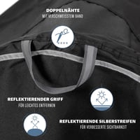 TeamObsidian vízálló kerékpártároló 3 biciklire - strapabíró kültéri védőhuzat 7