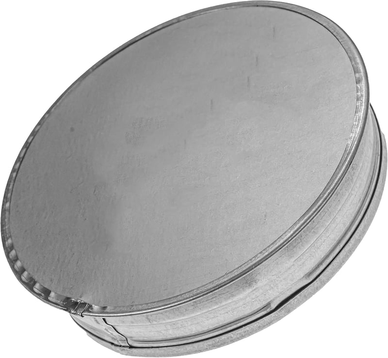 Vent Systems 125 mm Kerek Horganyzott Acél Szellőzőcső Fedél - Eső Elleni Védelem Szárítógéphez, Fűtés-Hűtés Rendszerekhez - Kültéri-Beltéri