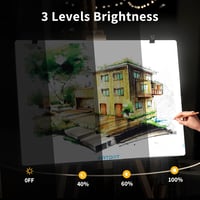 ARTDOT A1 Világító Tábla 5D Gyémántfestéshez - Állítható Fényerősségű LED Panel Gyémánt Mozaik Készítéshez (90x60cm) - 04-A1 2