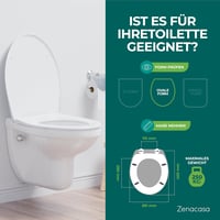 BMS International Ovális Fehér WC Ülőke Duroplast Anyagból, Antibakteriális Bevonattal és Prémium Lassú Záródású Mechanizmussal 6