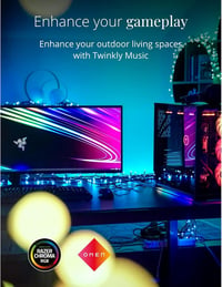 Twinkly 250 LED RGB okos fényfüzér, kültéri-beltéri, HomeKit/Alexa/Google kompatibilis, 20m 7
