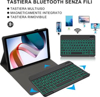 Xiaomi Redmi Pad 10.61 Bluetooth billentyűzetes tok - Levehető, háttérvilágítású, QWERTY, fekete 3