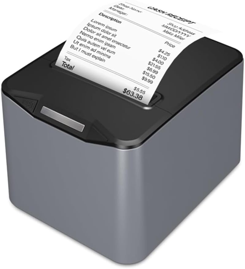 Bisofice Bondrukcer 80 mm Hőpapíros Nyugtanyomtató 220 mm/s, USB + LAN, Pénztárfiók Vezérléssel, ESC/POS, Win/Linux/MAC Kompatibilis