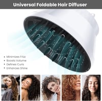 Segbeauty Univerzális Hajdiffúzor Göndör és Hullámos Hajhoz - Fehér, 1,5-3,2 hüvelyk - White 3