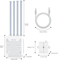TamperSeals WN573HX3 AX3000 Kültéri WiFi 6 Mesh Repeater - Dual Band 3000Mbit/s PoE Access Point, IP67 Vízálló, 4×8dBi Antenna, 1km Hatótáv 7