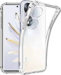 Honor 70 Átlátszó TPU Tok Kamera- és Kijelzővédővel 5