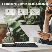 Lenovo Tab P12 2023 Bluetooth QWERTZ billentyűzetes tok, tollartóval - EasyAcc 6
